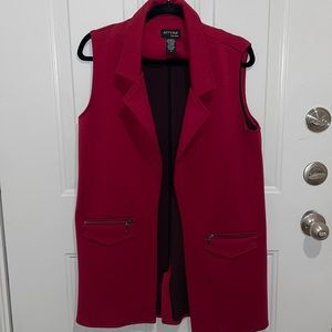 Like New Long Fashion Vest